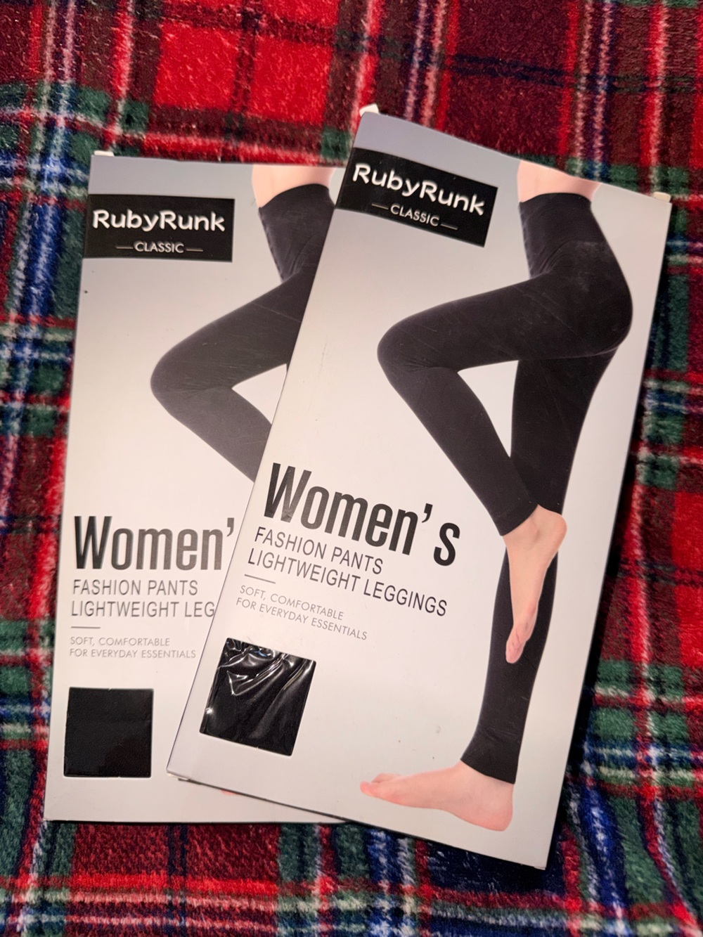Women's Black Lightweight Fashion Leggings - Small 2 pack